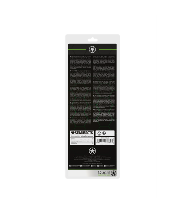 Ouch! by Shots Swirl Rekbare Penis Sheath - Glow in the Dark