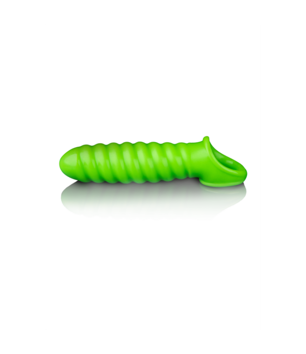 Ouch! by Shots Swirl Rekbare Penis Sheath - Glow in the Dark
