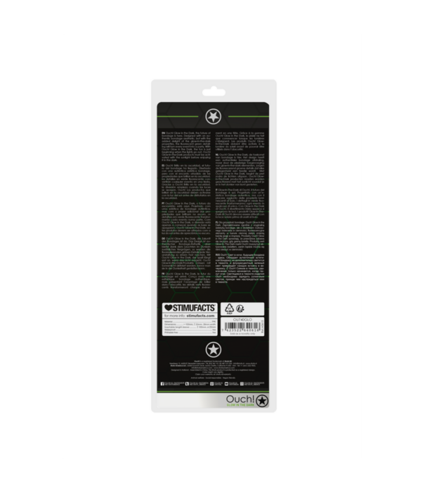 Ouch! by Shots Zachte, Rekbare Penis Sheath - Glow in the Dark