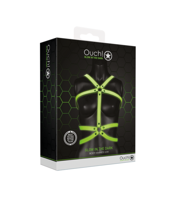 Ouch! by Shots Body Armor - Glow in the Dark - S/M