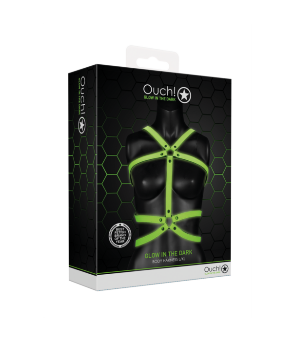 Ouch! by Shots Body Armor - Glow in the Dark - L/XL