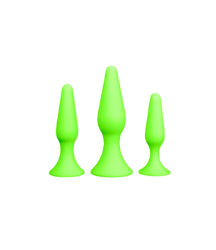 Butt Plug Set - Glow in the Dark