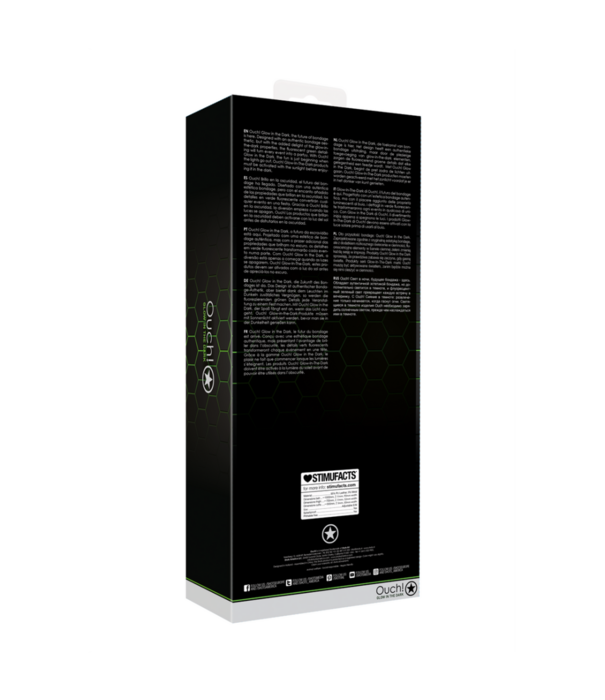 Ouch! by Shots Dijbanden met Riempje en Handboeien - Glow in the Dark - S/M