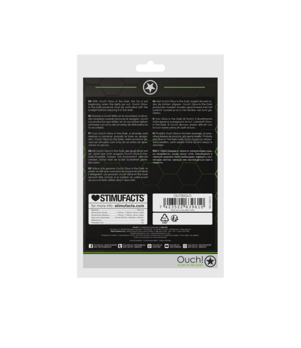 Ouch! by Shots Cockring Set - Glow in the Dark - 2 Stuks