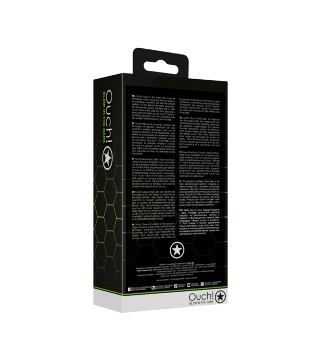 Ouch! by Shots Buttplug met Cockring - Glow in the Dark