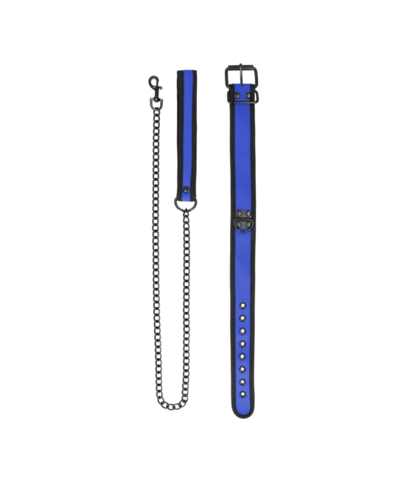 Ouch! by Shots Neopreen Halsband met Leash