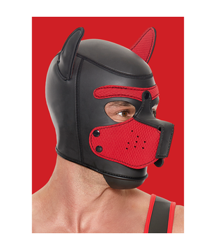 Neopreen Puppy Mask - Rood