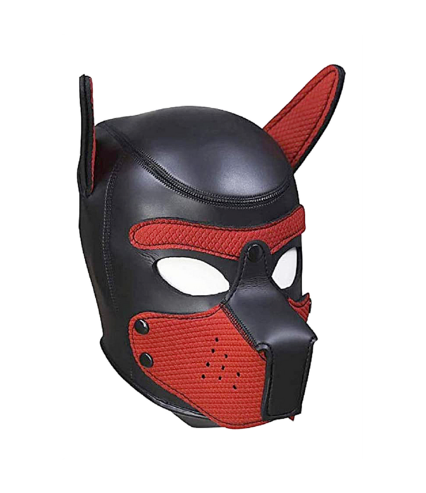 Ouch! by Shots Neopreen Puppy Mask - Rood