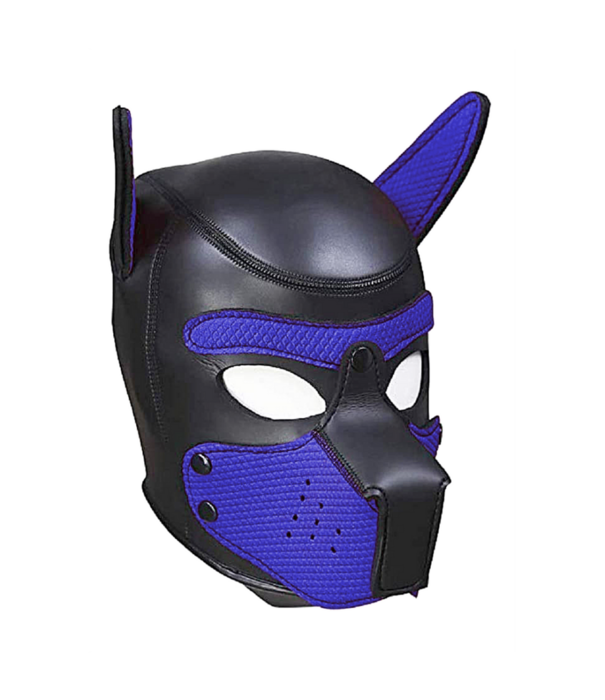 Ouch! by Shots Neopreen Puppy Mask - Blauw
