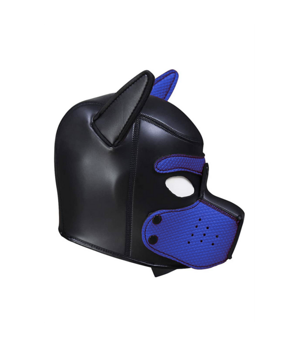 Ouch! by Shots Neopreen Puppy Mask - Blauw