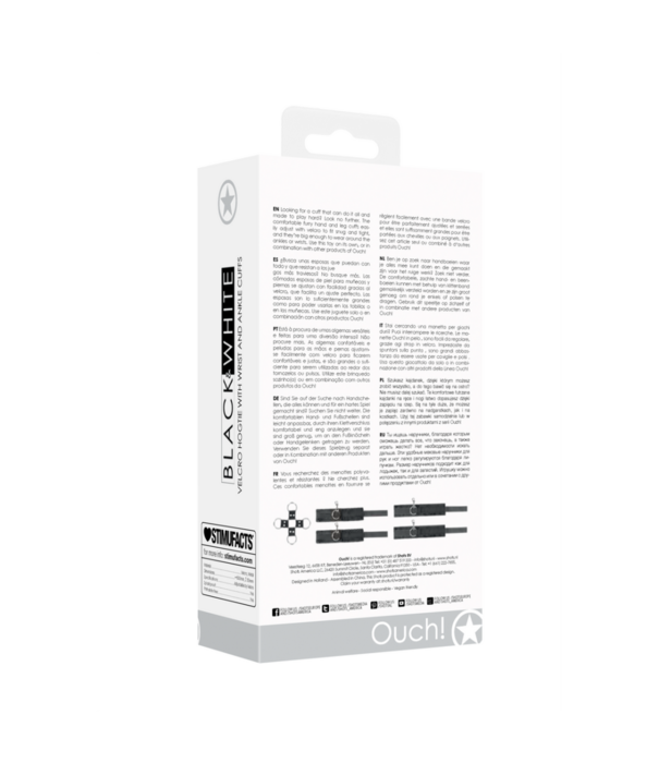 Ouch! by Shots Velcro Hogtie met Hand- en Enkelboeien