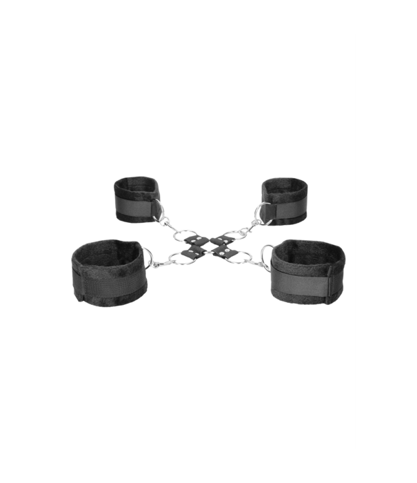 Ouch! by Shots Velcro Hogtie met Hand- en Enkelboeien
