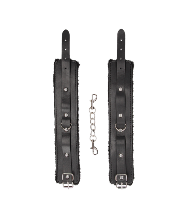 Ouch! by Shots Pluche Gelijmde Leren Enkelboeien