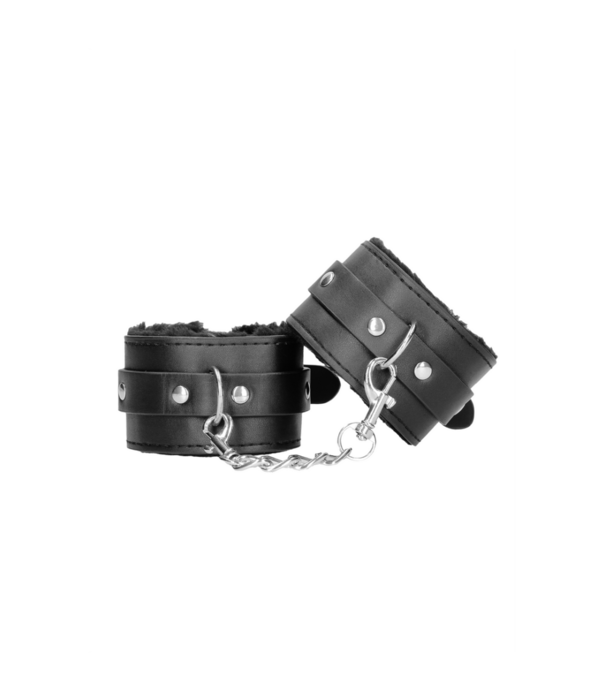 Ouch! by Shots Pluche Gelijmde Leren Handboeien