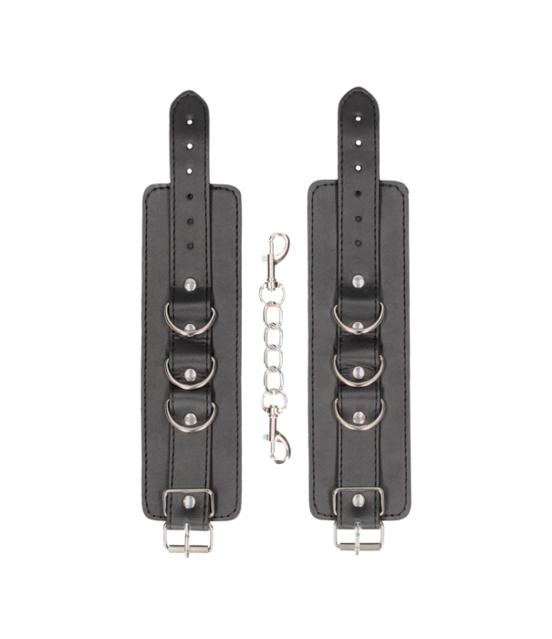 Ouch! by Shots Gehechte Lederen Hand- of Enkelboeien