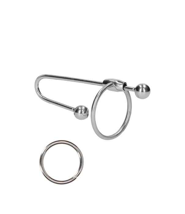 Ouch! by Shots RVS Penis Plug met Bal - 0,4 / 10 mm