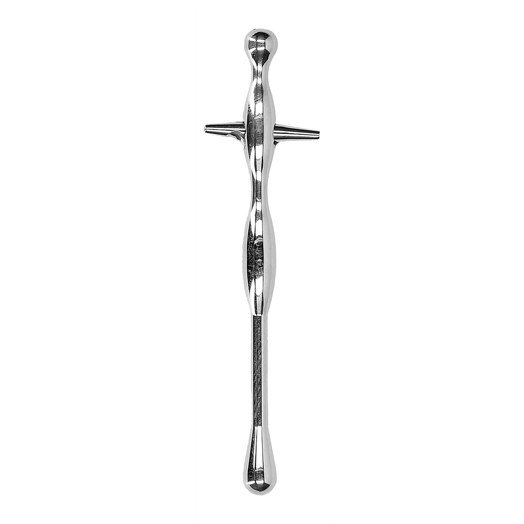 Ouch! by Shots Penis Plug with Ribs - 0.2 / 6 mm afbeelding