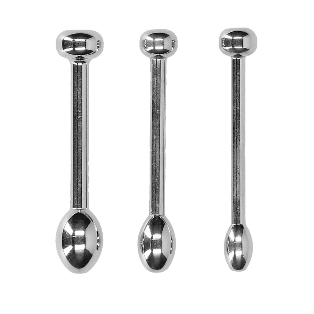 Ouch! by Shots Metal Penis Plug Set afbeelding