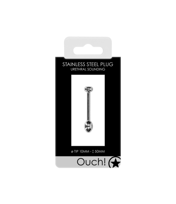 Ouch! by Shots Metaal Penis Plug - 0,4 / 10 mm