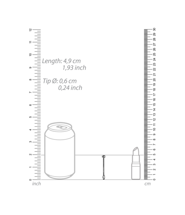 Ouch! by Shots Metal Penis Plug - 0.2 / 6 mm