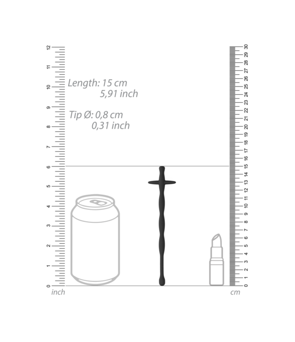 Ouch! by Shots Silicone Cock Pin - 0,3 / 8 mm