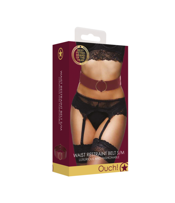 Ouch! by Shots Tailleband met Bondage Ringen - S/M