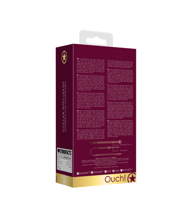 Ouch! by Shots Luxe Halsband met Leash