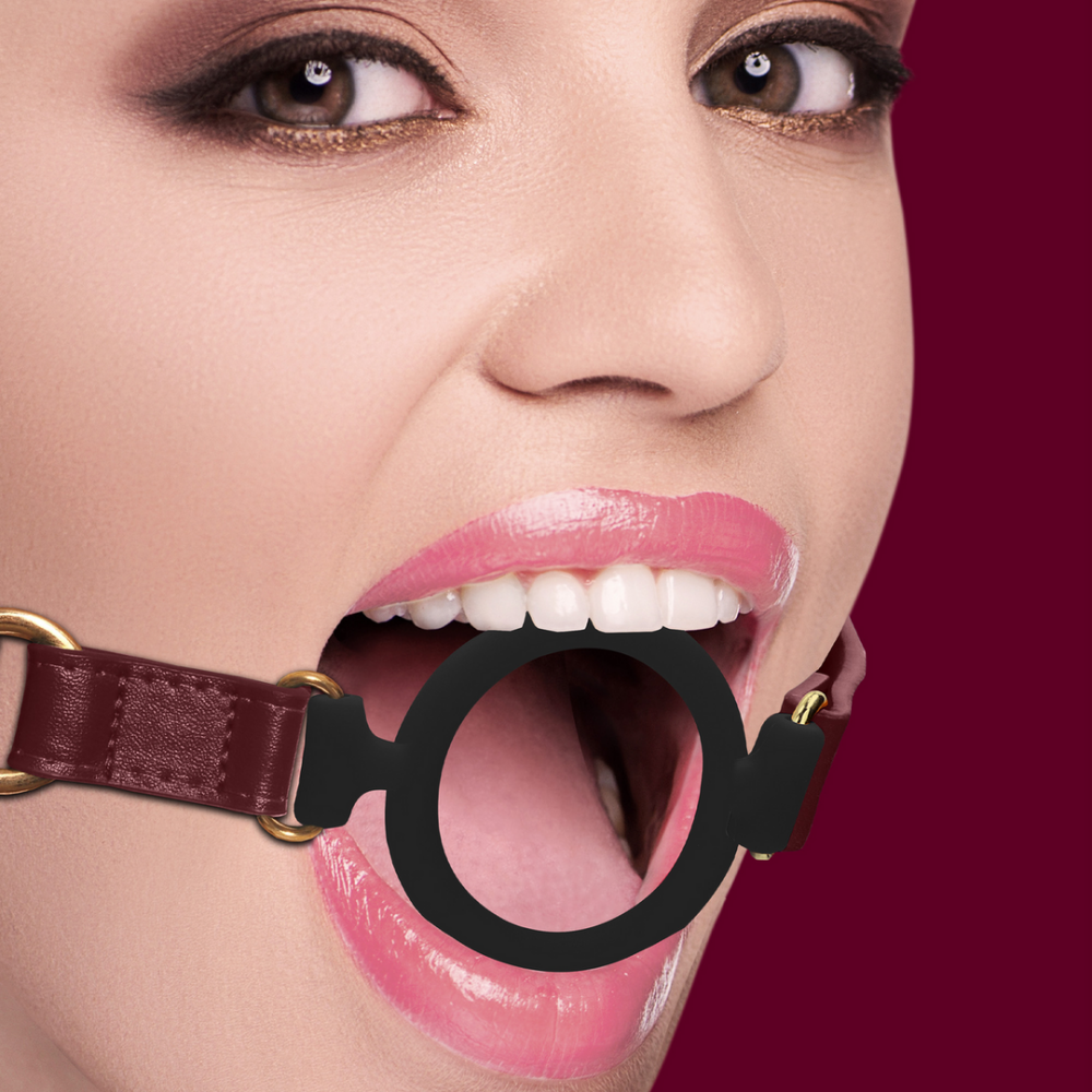 Ouch! by Shots Siliconen Open Ring Gag afbeelding