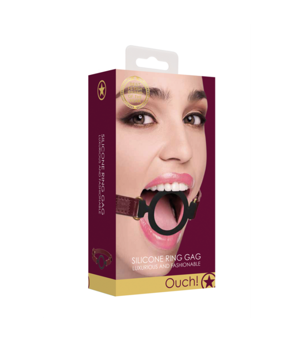 Ouch! by Shots Siliconen Open Ring Gag