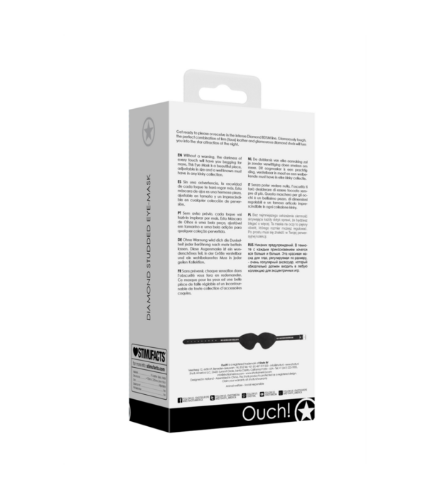 Ouch! by Shots Diamant Studded Oogmasker