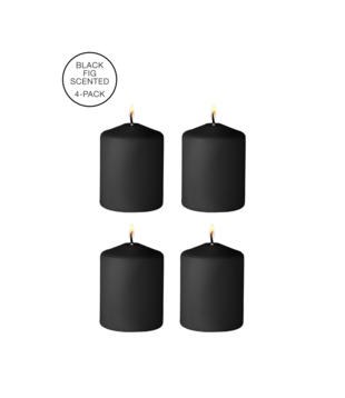 Tease Candles - Disobedient - 4 Stuks - Zwart