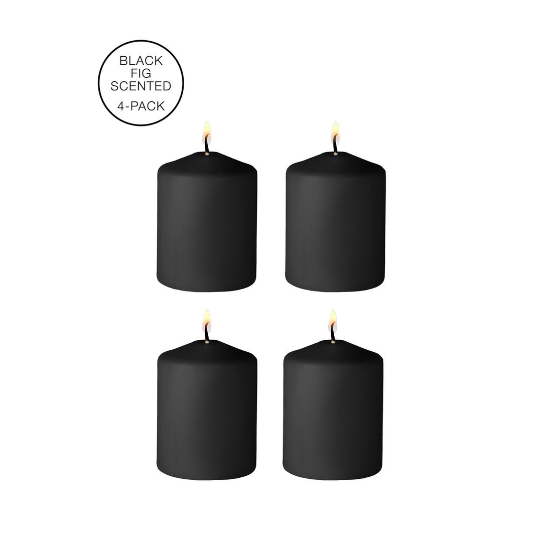 Ouch! by Shots Tease Candles - Disobedient - 4 Stuks - Zwart afbeelding