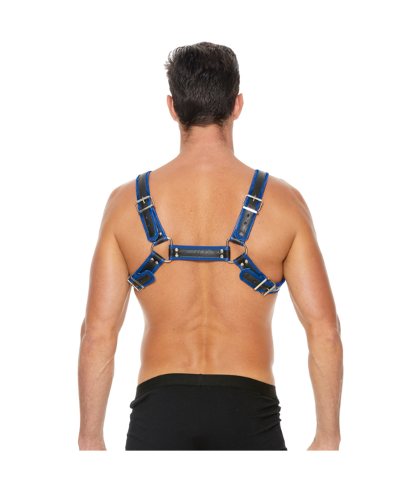 Ouch! by Shots Leren Bulldog Harnas met Gespen - L/XL