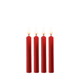 Plagerige Wax Kaarsen - 4 Stuks - Rood