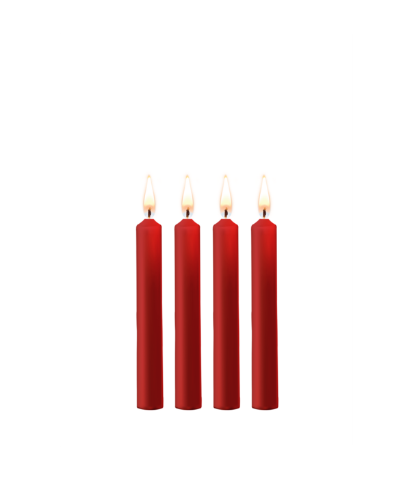 Ouch! by Shots Plagerige Wax Kaarsen - 4 Stuks - Rood