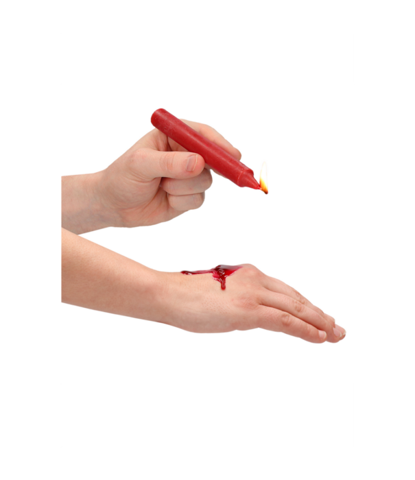 Ouch! by Shots Plagerige Wax Kaarsen - 4 Stuks - Rood