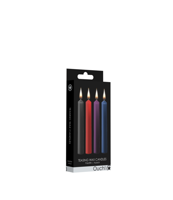 Ouch! by Shots Plagerige Was Kaarsen - 4 Stukken - Multicolor