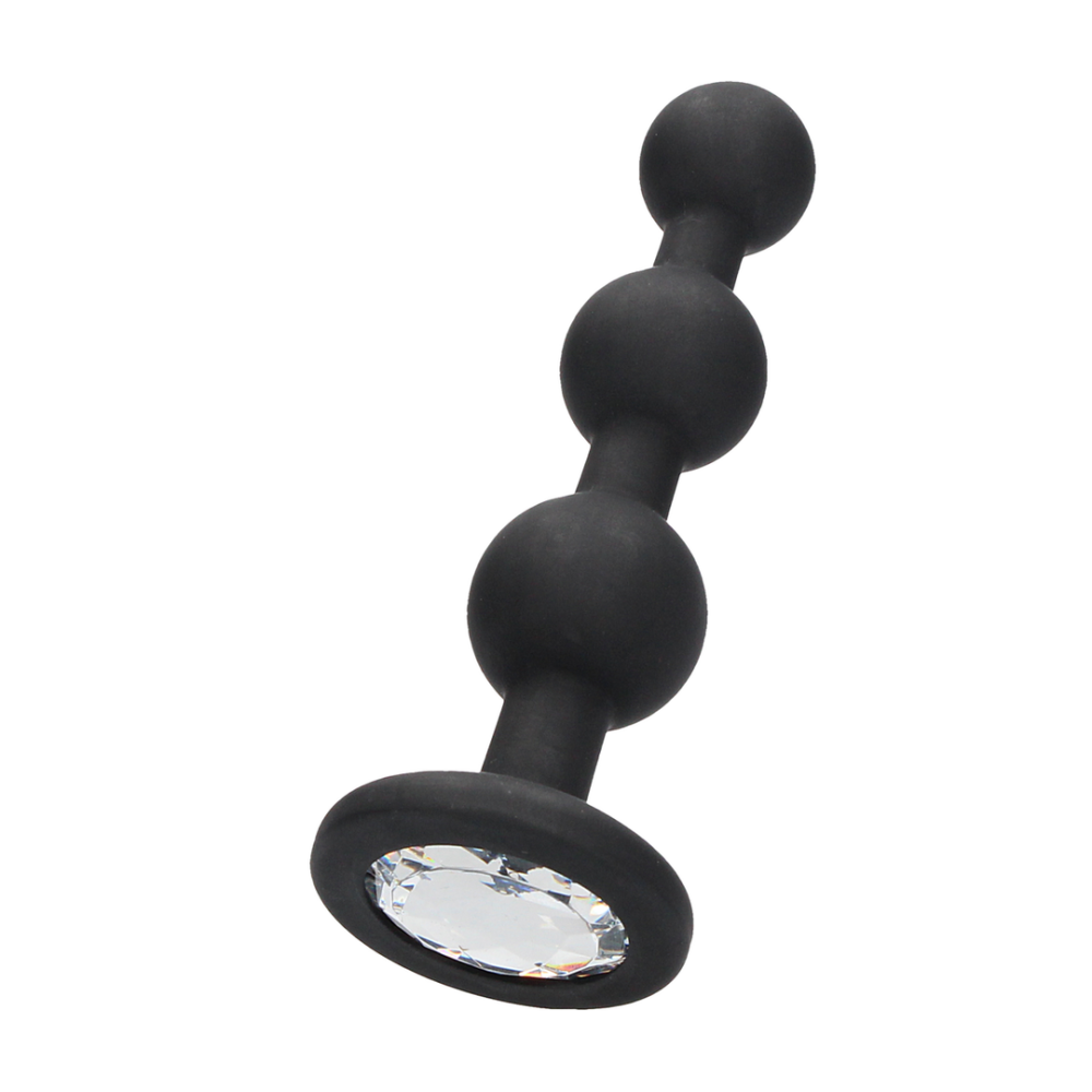 Ouch! by Shots Silicone Beaded Diamond Buttplug afbeelding