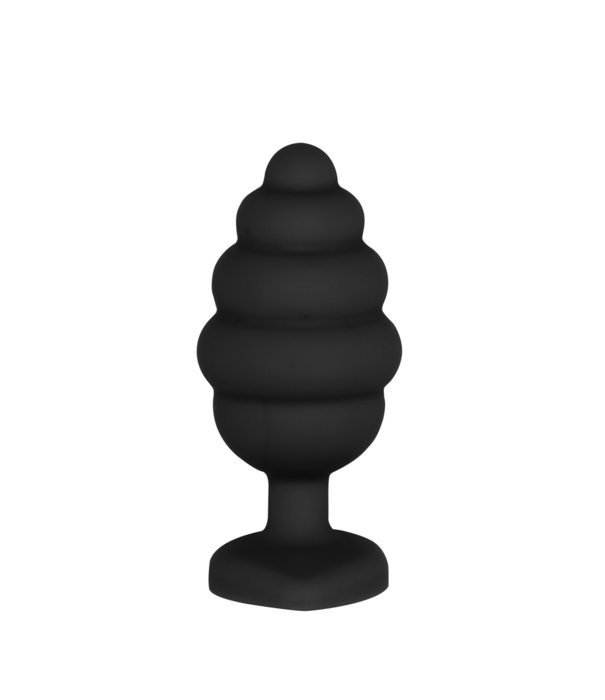 Ouch! by Shots Geribbelde Diamanten Hart Plug - Groot