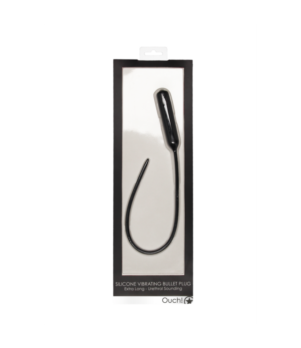 Ouch! by Shots Silicone Vibrerende Bullet Plug Extra Lang