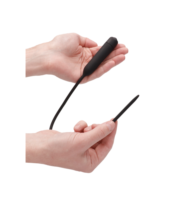 Ouch! by Shots Silicone Vibrerende Bullet Plug Extra Lang