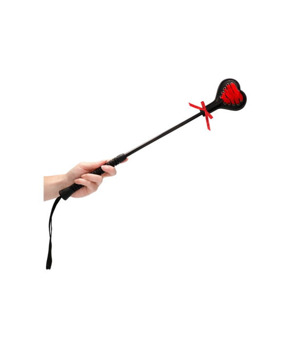 Ouch! by Shots Hartvormige Crop met Rode Kant