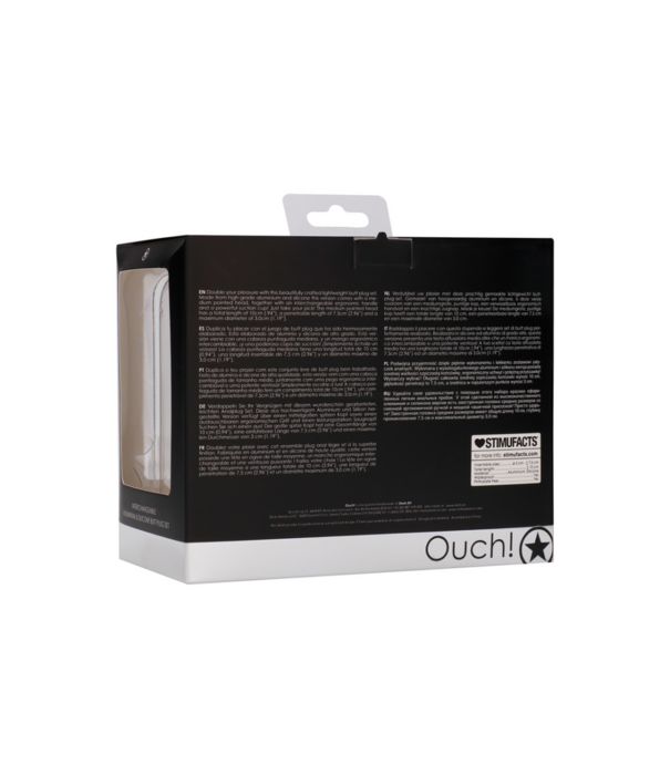 Ouch! by Shots Verwisselbare Buttplug Set - Rond - Medium