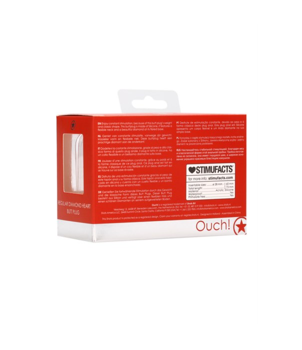 Ouch! by Shots Diamant Hart Butt Plug - Regular