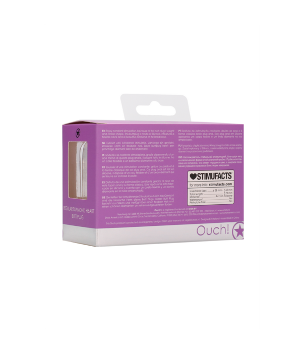 Ouch! by Shots Diamant Hart Butt Plug - Regular