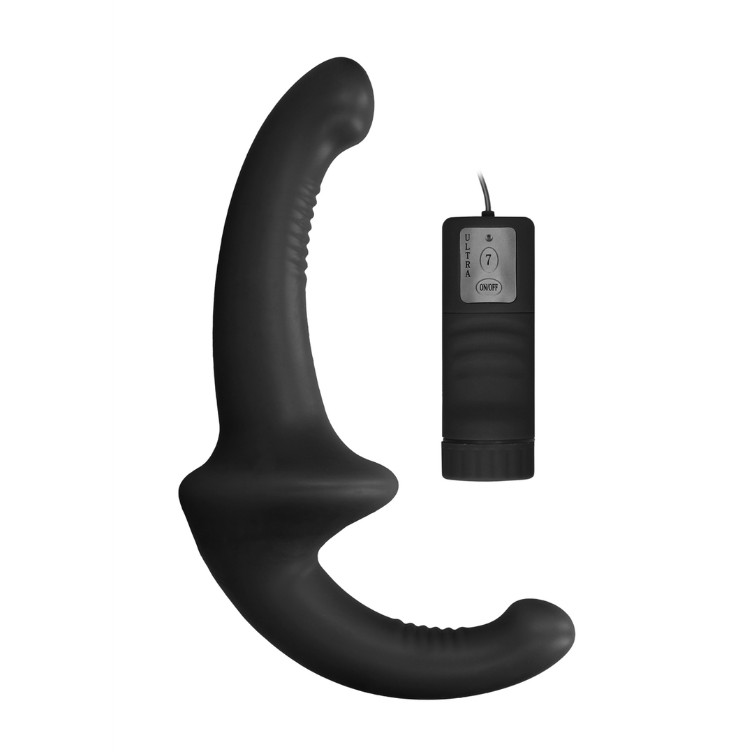 Ouch! by Shots Vibrerende Siliconen Strapless Strap-On afbeelding