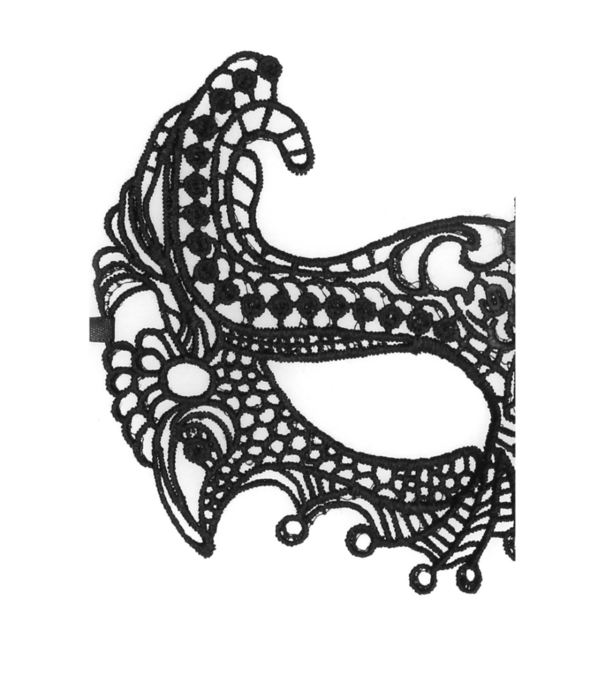 Ouch! by Shots Keizerin - Zwarte Kanten Masker