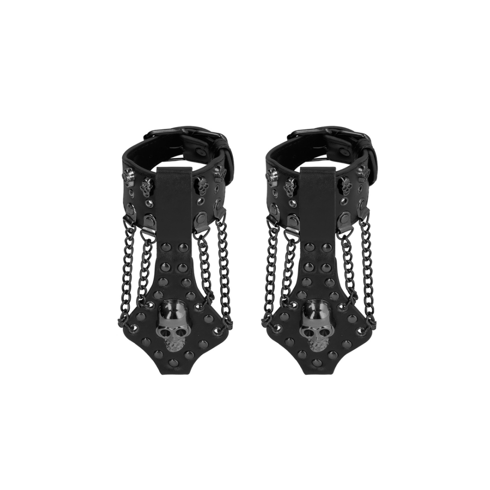 Ouch! by Shots Handcuffs with Skulls and Chains afbeelding
