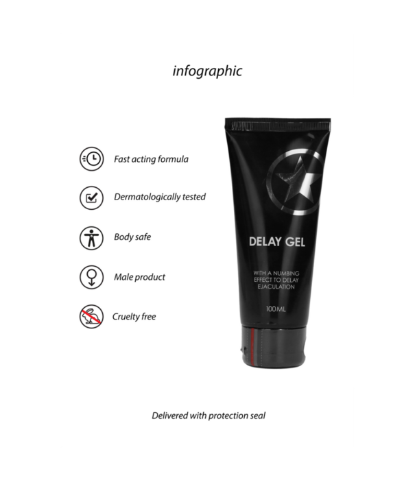 Ouch! by Shots Vertraag Gel - 3 fl oz / 100 ml