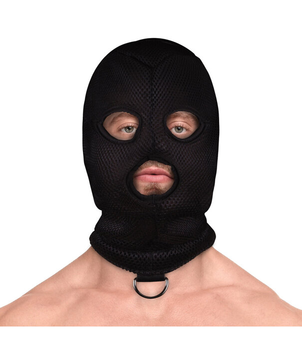 Ouch! by Shots Extreme Mesh Balaclava met D-Ring